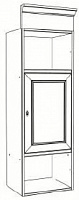 Верхний модуль узкий. Центральная деревянная дверь. Левый Embassador E-ANE11I