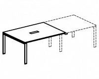 Приставка фронтальная к столу для переговоров с кабель-каналом Бэнт MX1695
