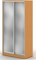Шкаф купе 1,2 м с двумя зеркальными дверями Система МР ПК-ШК-КМШ240Х120СЗ2