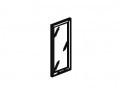 Дверь для шкафа, матовое стекло в алюминиевой раме, правая, 1шт. Bench BE2D40G01(R)(01)