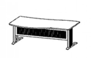 Стол угловой с брифинг-зоной на L-образном металлическом каркасе Бостон DFL-160