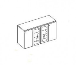Книжный шкаф, низкий Sirio PVSIRC2