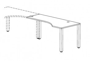 Приставка к столу, правая Interplay FR147