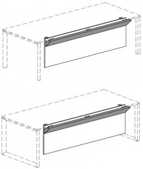 Фронтальная меламиновая панель с декоративной кожаной вставкой Attiva C180SCVE/AB