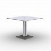 Регулируемый по высоте стол для заседаний (4 сидячих мест/8 стоячих) с розеткой и металлической крыш Jazz CGM121