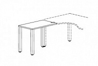 Приставка к столу, левая Interplay FR132