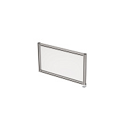 Барьер боковой в алюминиевом профиле, вставка стекло матовое Gloss 9БСП.0402.4