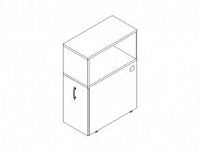 Шкаф TOWER+DOX-BOX, левый Domino UMTDBXG
