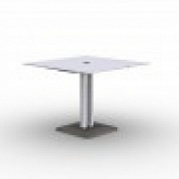 Регулируемый по высоте стол для заседаний (4 сидячих мест/8 стоячих) с розеткой и металлической крыш Jazz CGM123