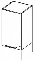 Шкаф-надстройка с деревянной дверкой (открытие влево) Amazon AAM CPL80 /45S
