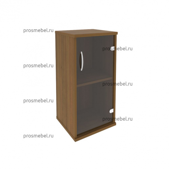 Шкаф низкий узкий Riva (1 низкая дверь стекло)