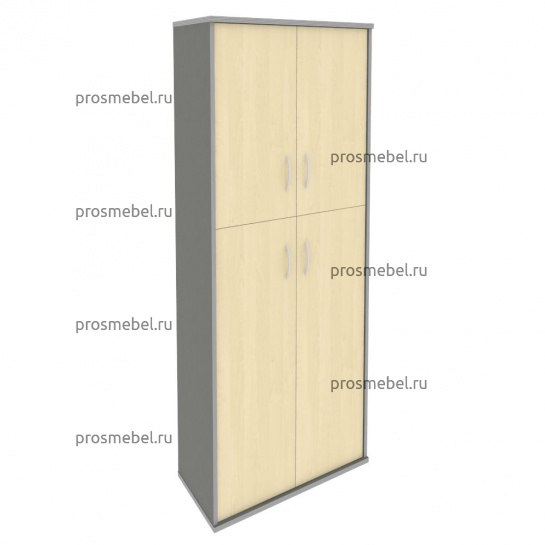 Шкаф высокий широкий Riva (2 средние двери ЛДСП, 2 низкие двери ЛДСП)