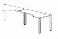 Приставка к столу, правая Interplay FR147
