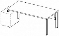 Стол с крепежом для левой несущей конструкции CR3/CLR/MS Amazon AAM SC180S