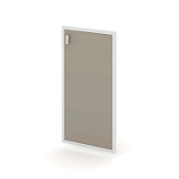 Дверь для шкафа стеклянная в раме низкая правая Estetica